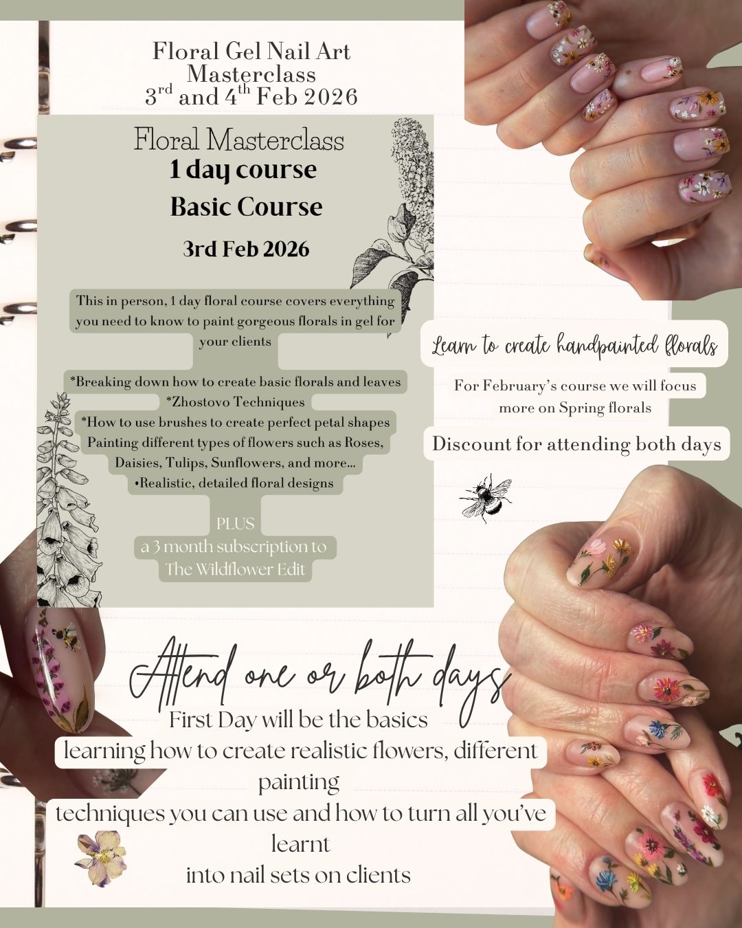 Floral Gel Masterclass - Both Days