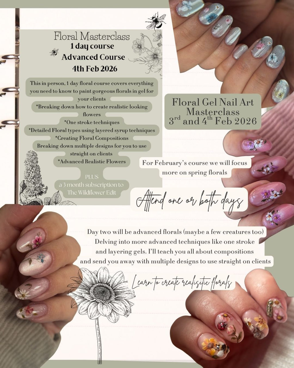 Floral Gel Masterclass - Both Days