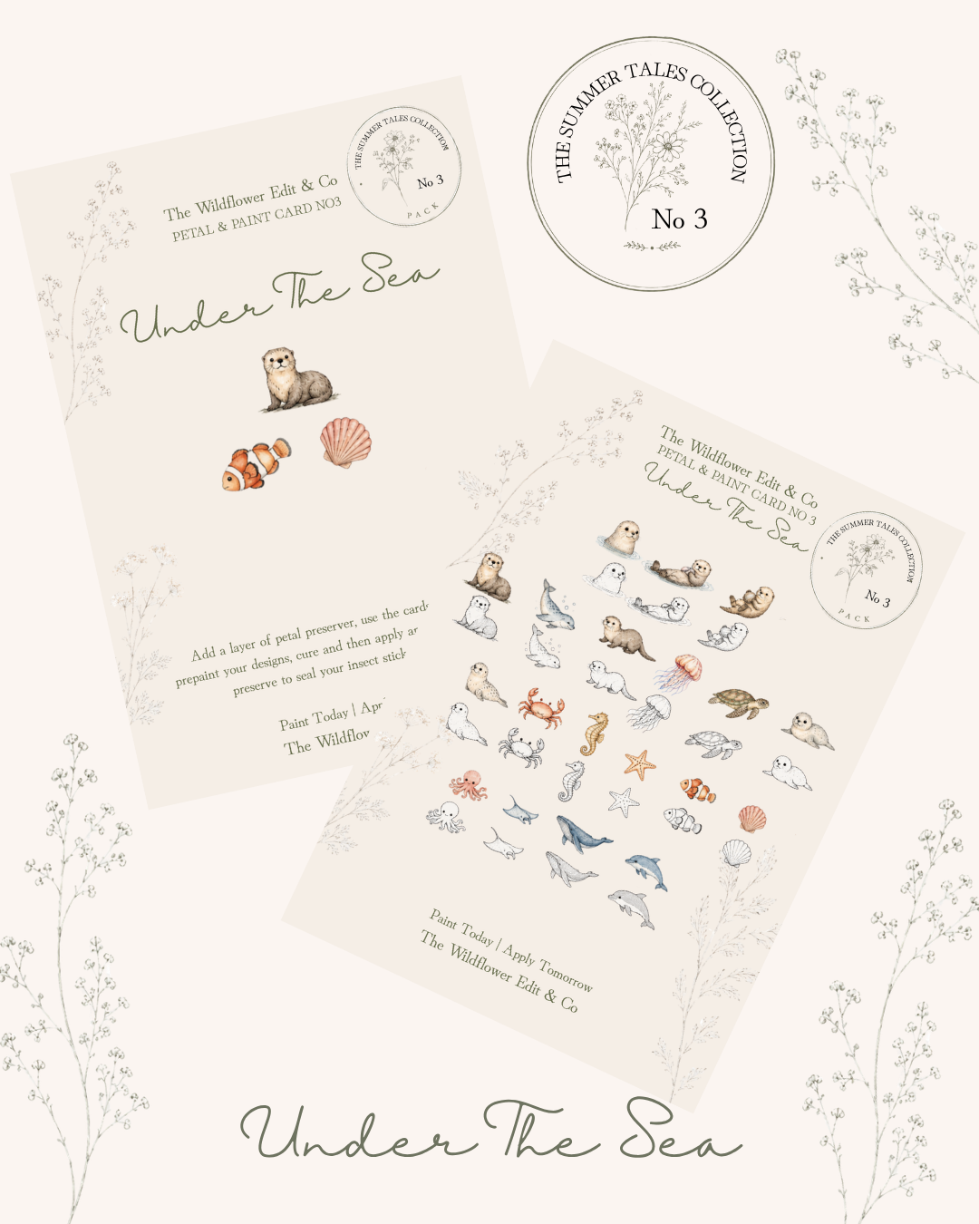 The Little Wilds Sticker Cards - Under The Sea