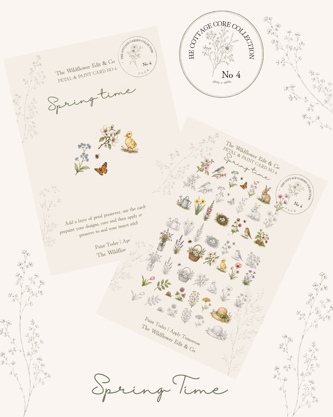 The Little Wilds Sticker Cards - Springtime