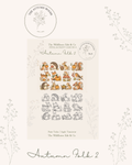 Autumn Folk 2 Sticker Template Card