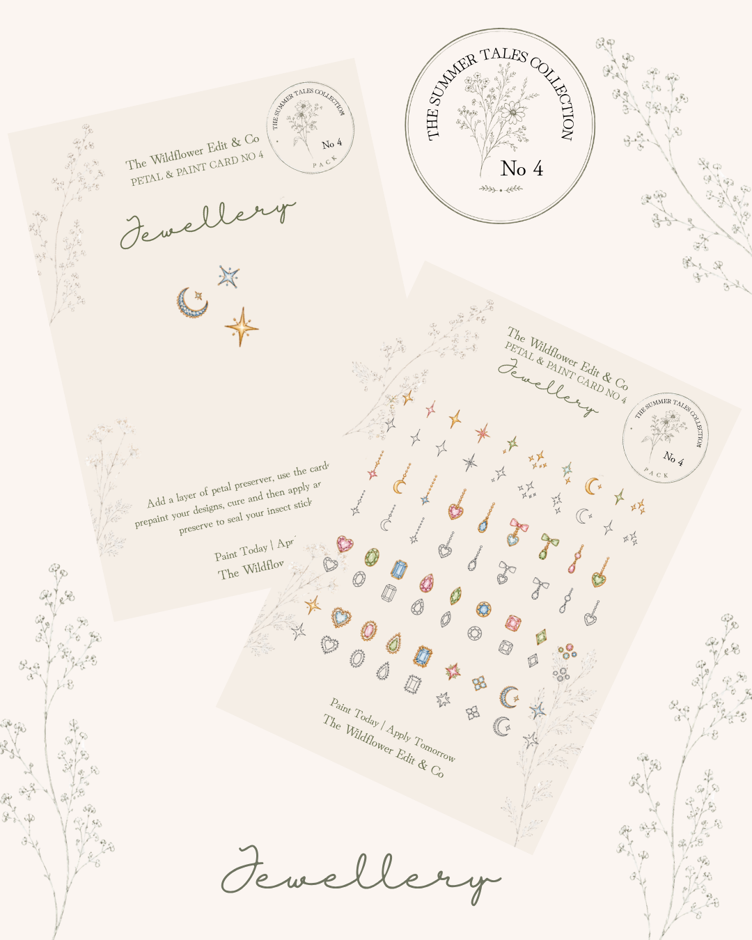 The Little Wilds Sticker Cards - Jewellery