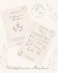 The Little Wilds Sticker Cards - Wildflower Meadow