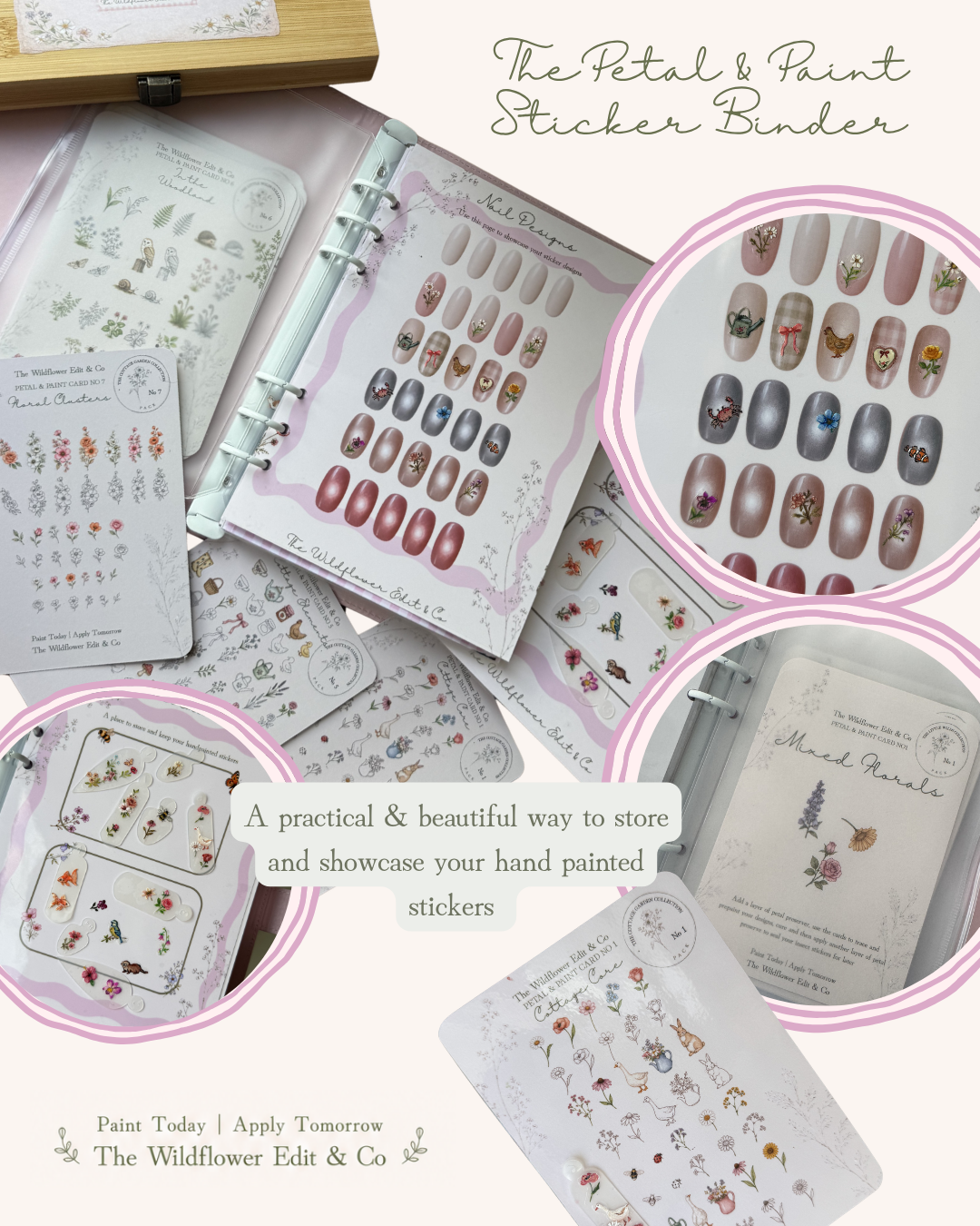 The Petal and Paint Sticker Template Binder