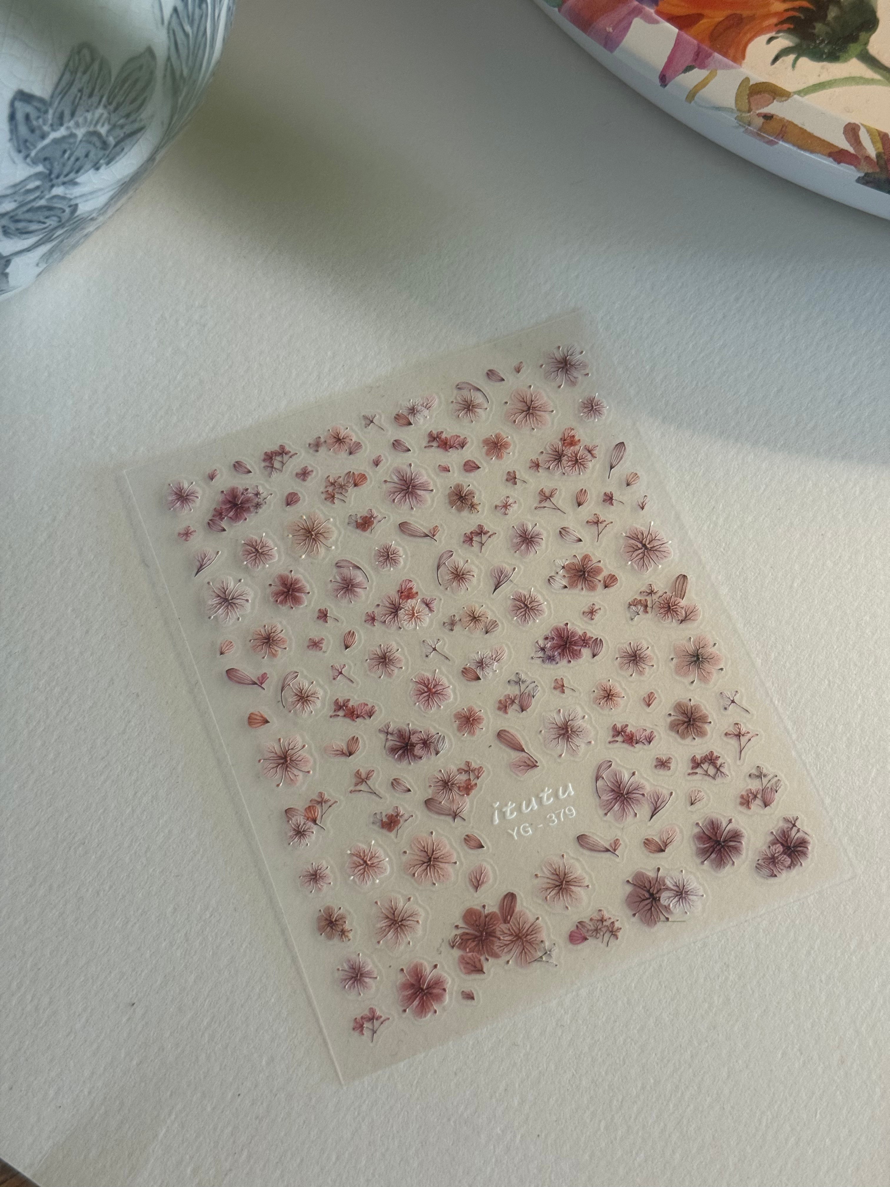 The Dried Cherry Blossom Stickers