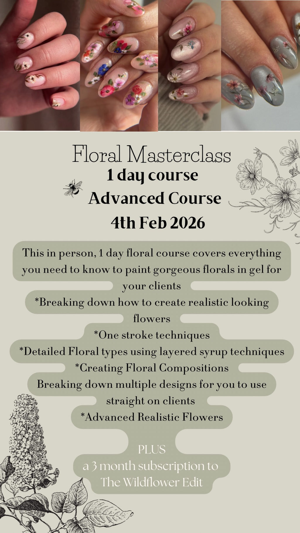Floral Gel Masterclass - Both Days