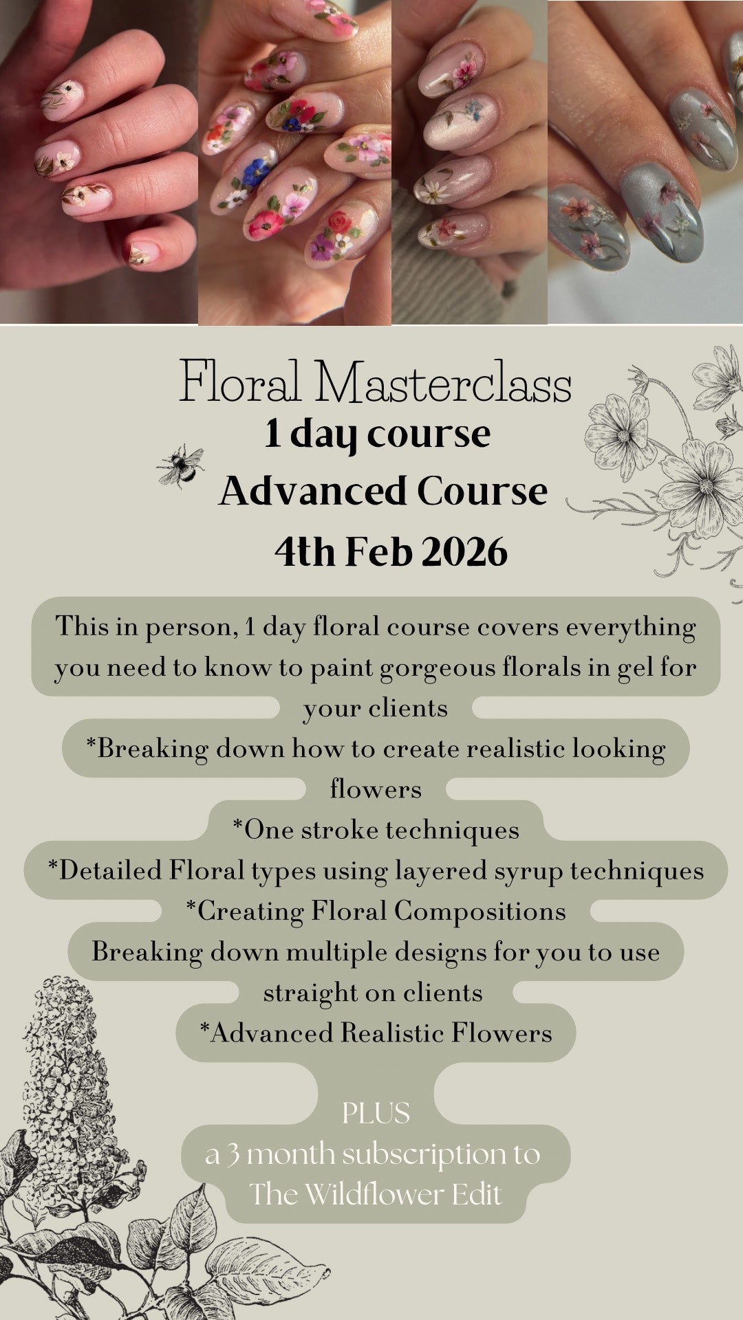 Floral Gel Masterclass - Both Days