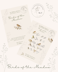 The Little Wilds Sticker Cards -Birds of the Meadow