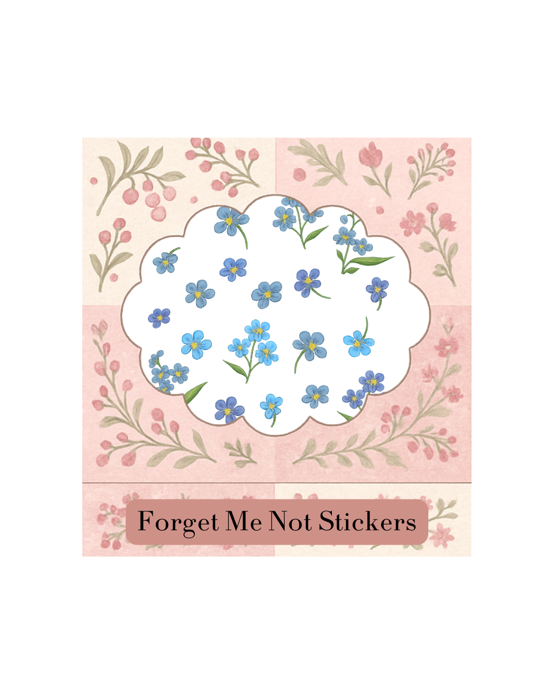 Forget Me Not Stickers