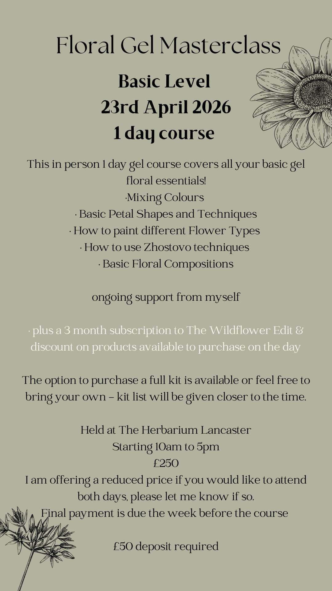 Floral Gel Masterclass - Basics