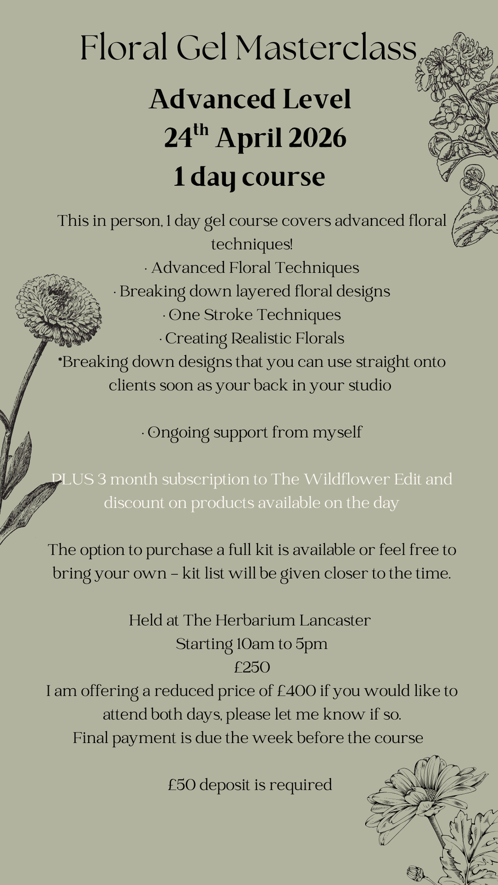 Floral Gel Masterclass - Advanced