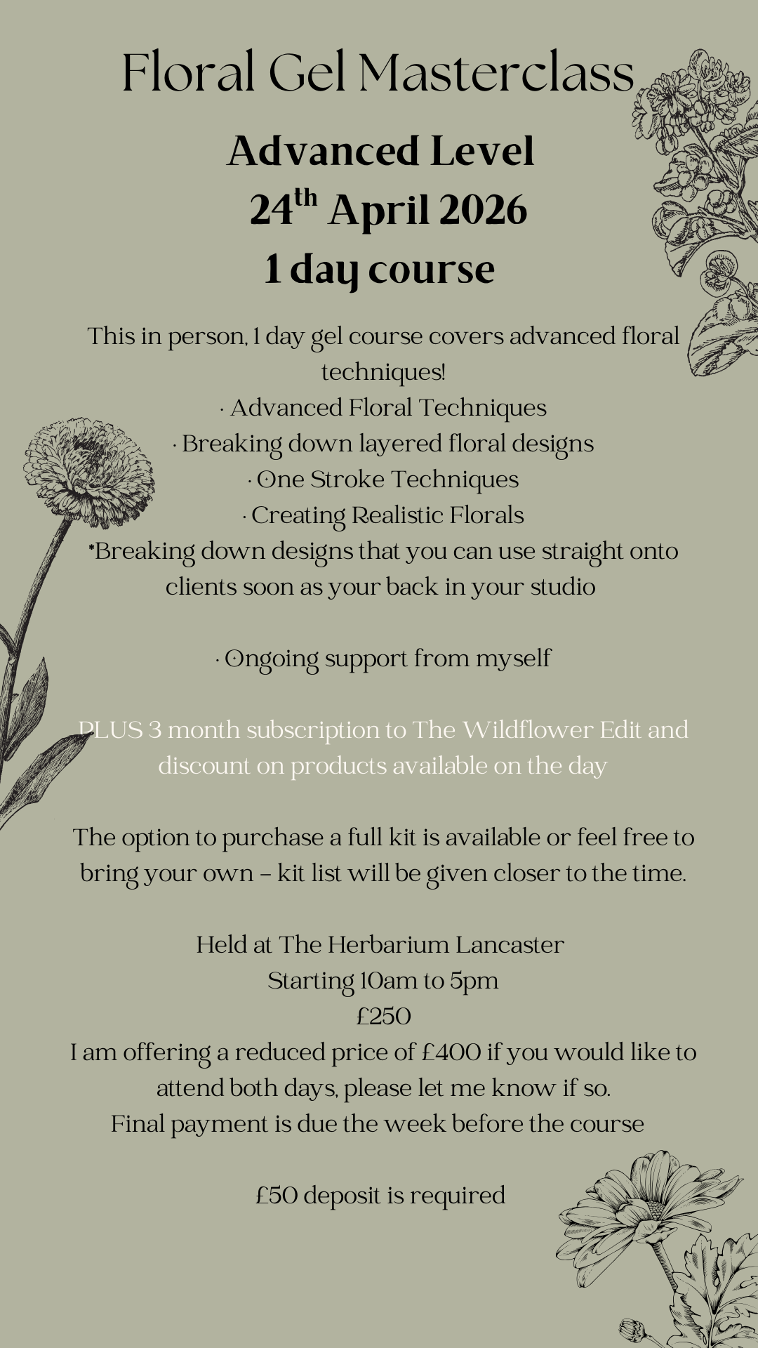 Floral Gel Masterclass - Advanced
