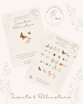 The Little Wilds Sticker Cards - Insects & Pollinators
