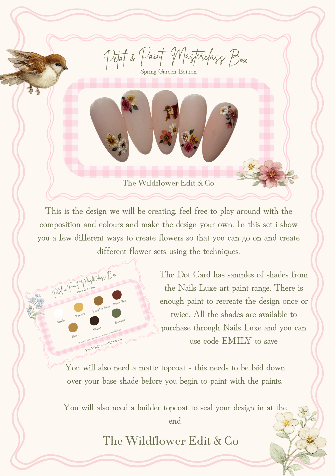 The Petal and Paint Spring Garden Masterclass Guide